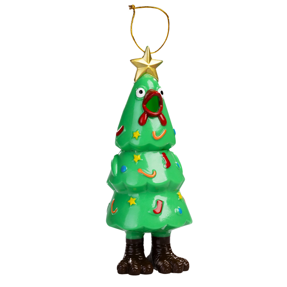 Squeeze Me Christmas Chicken Ornament | Animolds Rubber Chicken
