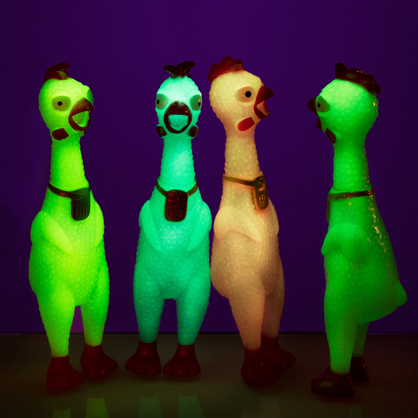 Squeeze Me Chicken Glow In The Dark- Mini