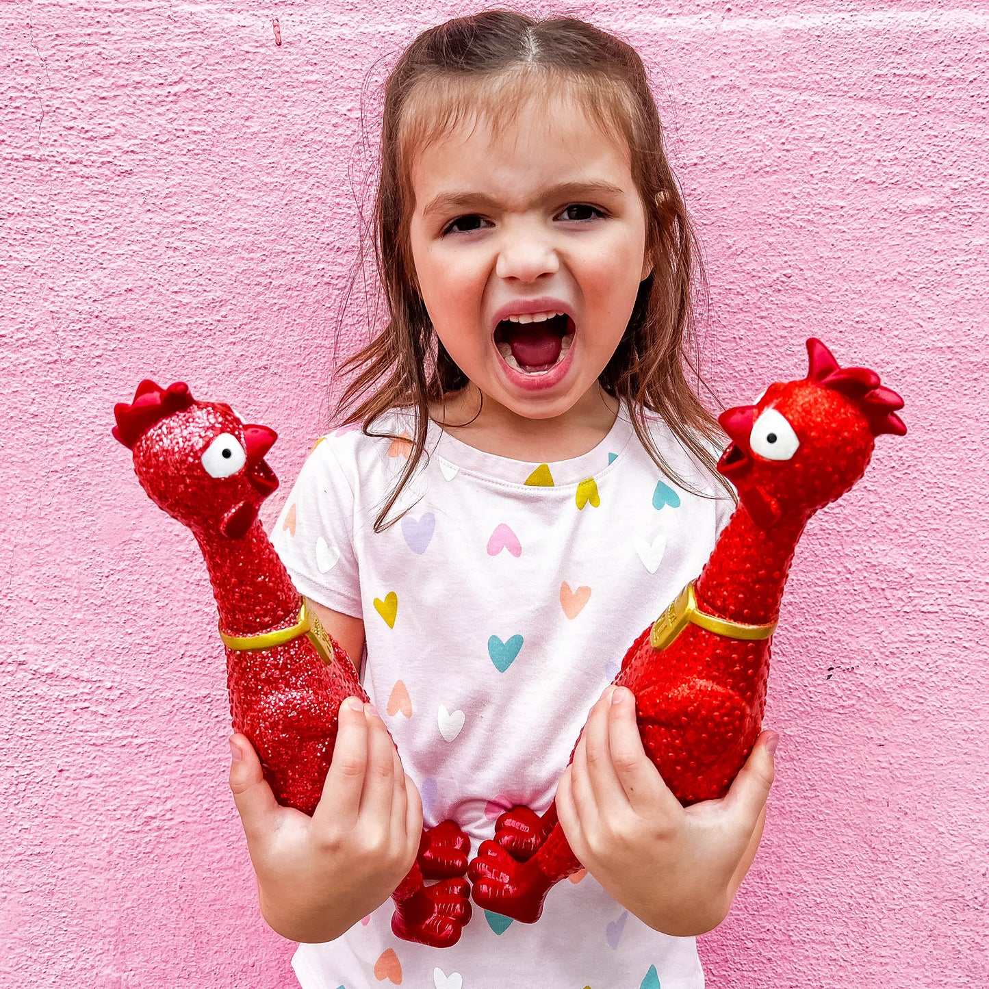 Squeeze Me Glitter Chicken