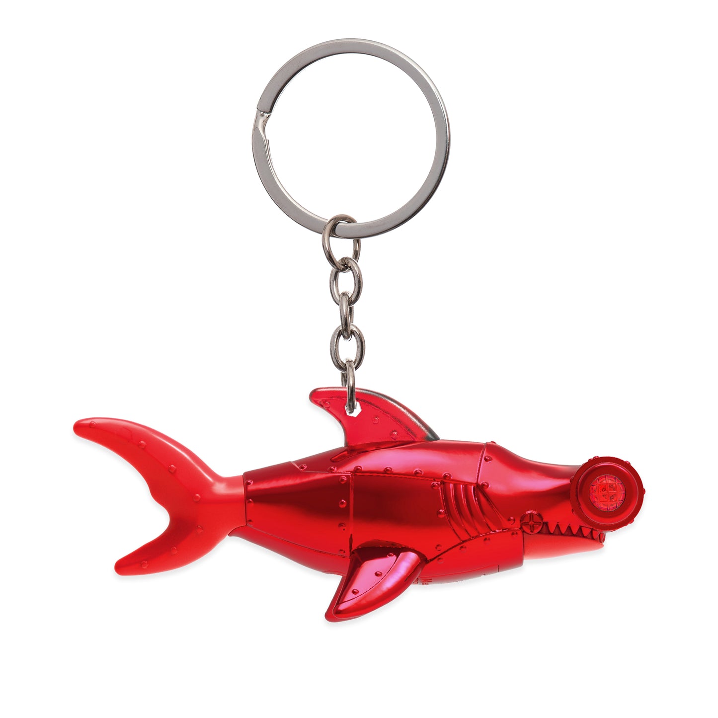 Armored LED Hammer Head Shark Key Chain