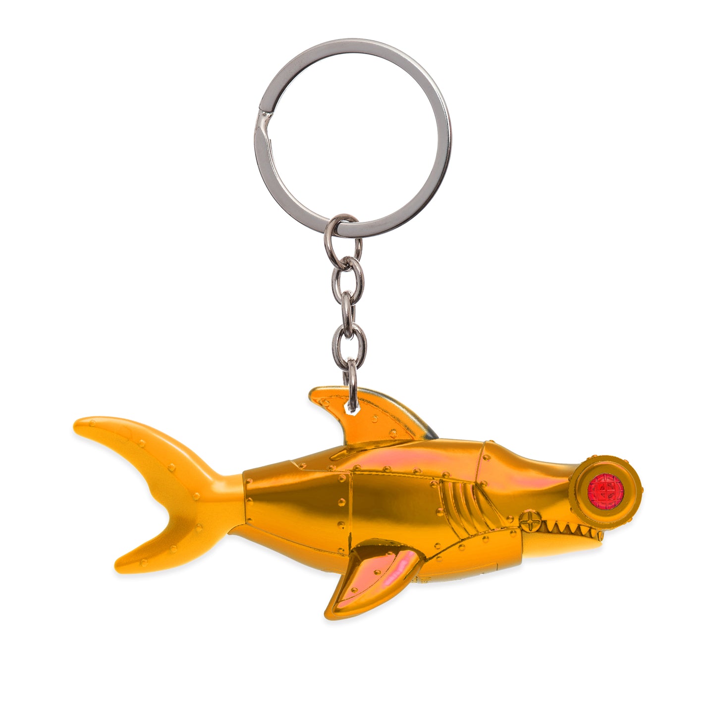 Armored LED Hammer Head Shark Key Chain