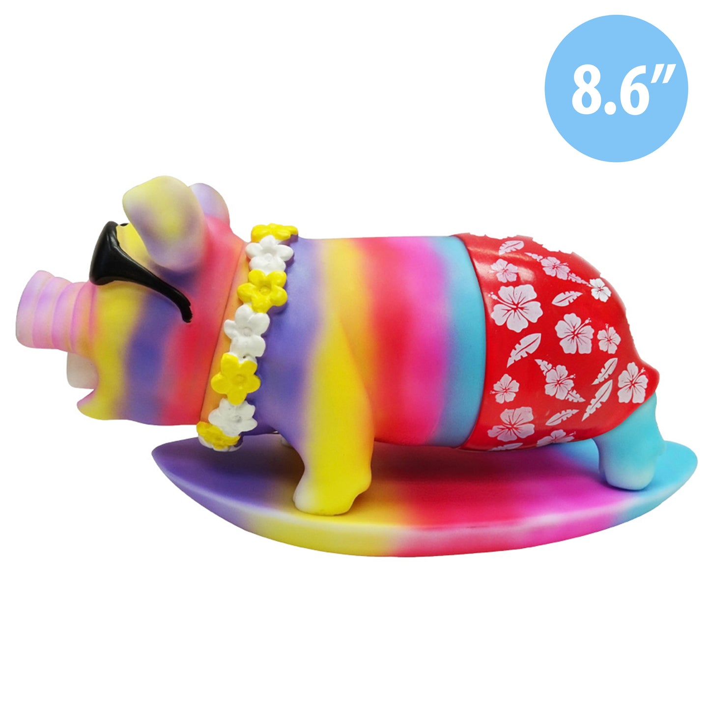 Squeeze Me Tie-Dye Surf Piggie - Medium