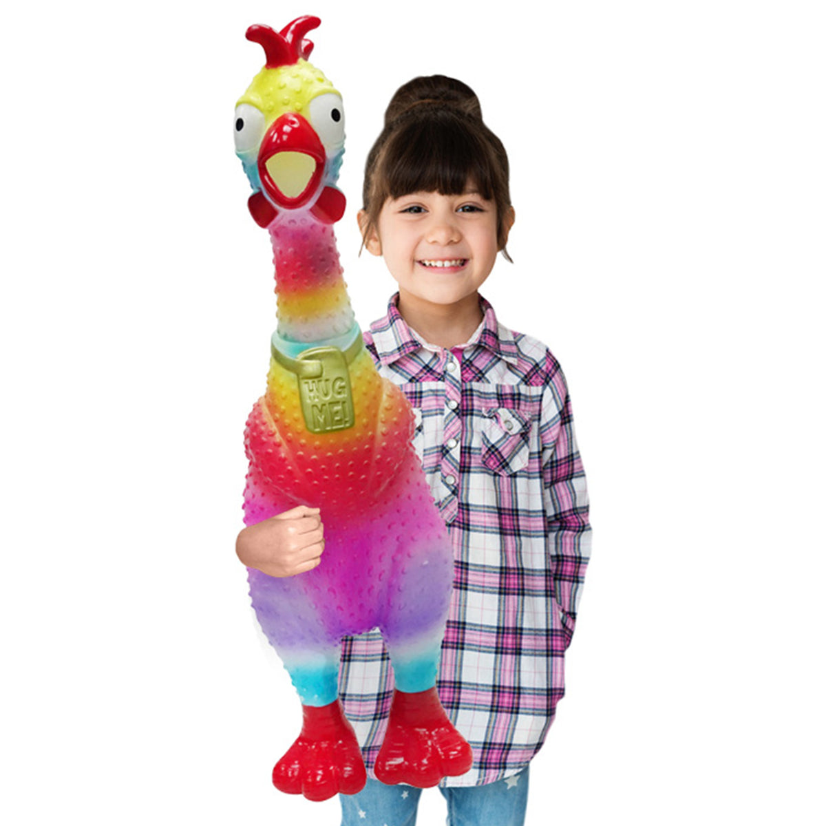 Hug Me GIANT Tie Dye Chicken | Animolds Rubber Chicken – Flash
