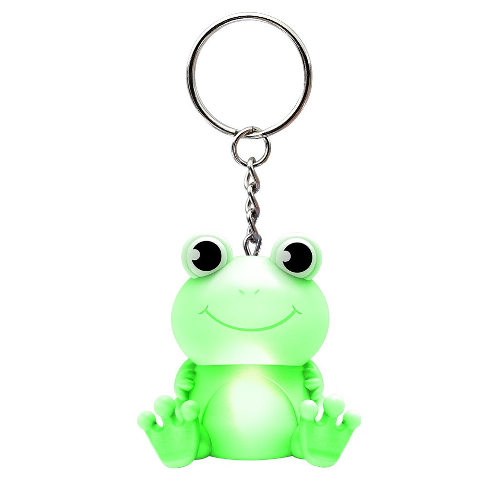 LED Flashing Froggy Keychain