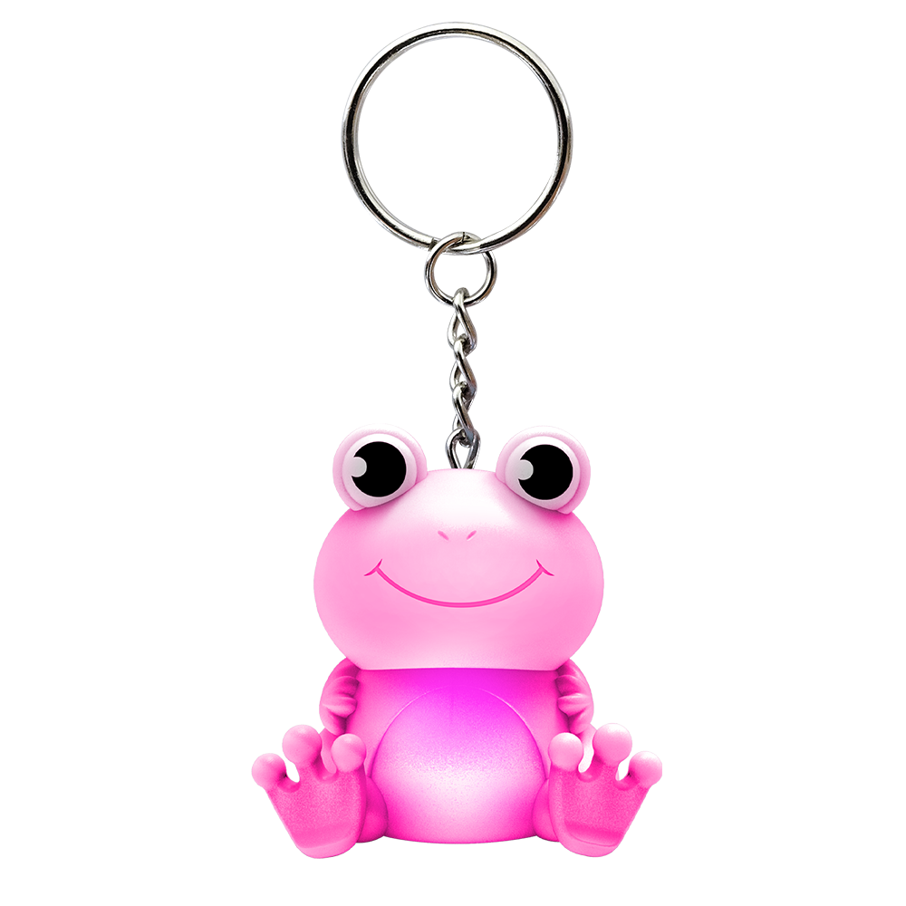 LED Flashing Froggy Keychain