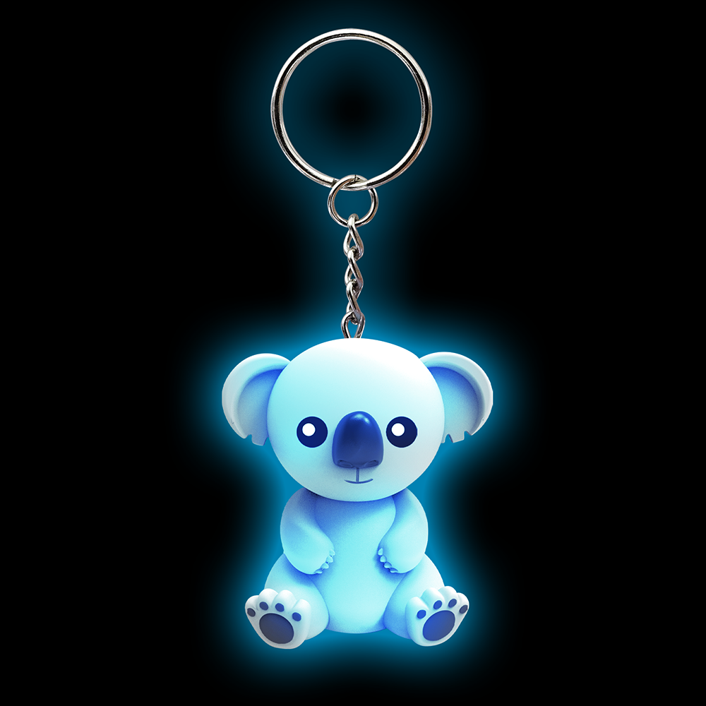LED Flashing Koala Keychain