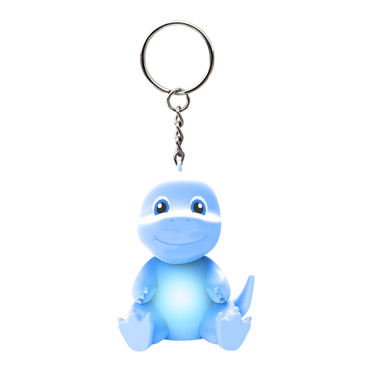 LED Flashing Dino Keychain