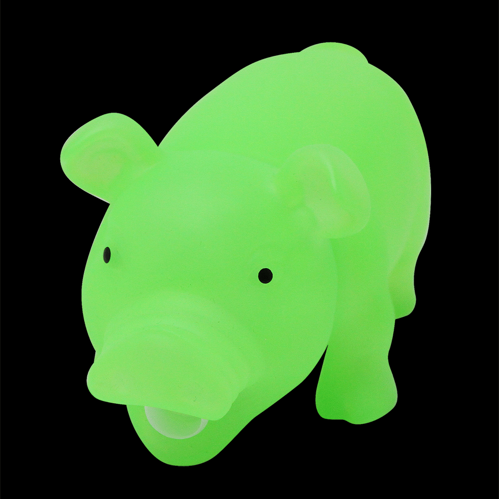 Squeeze Me Glow In The Dark Piggie - Medium
