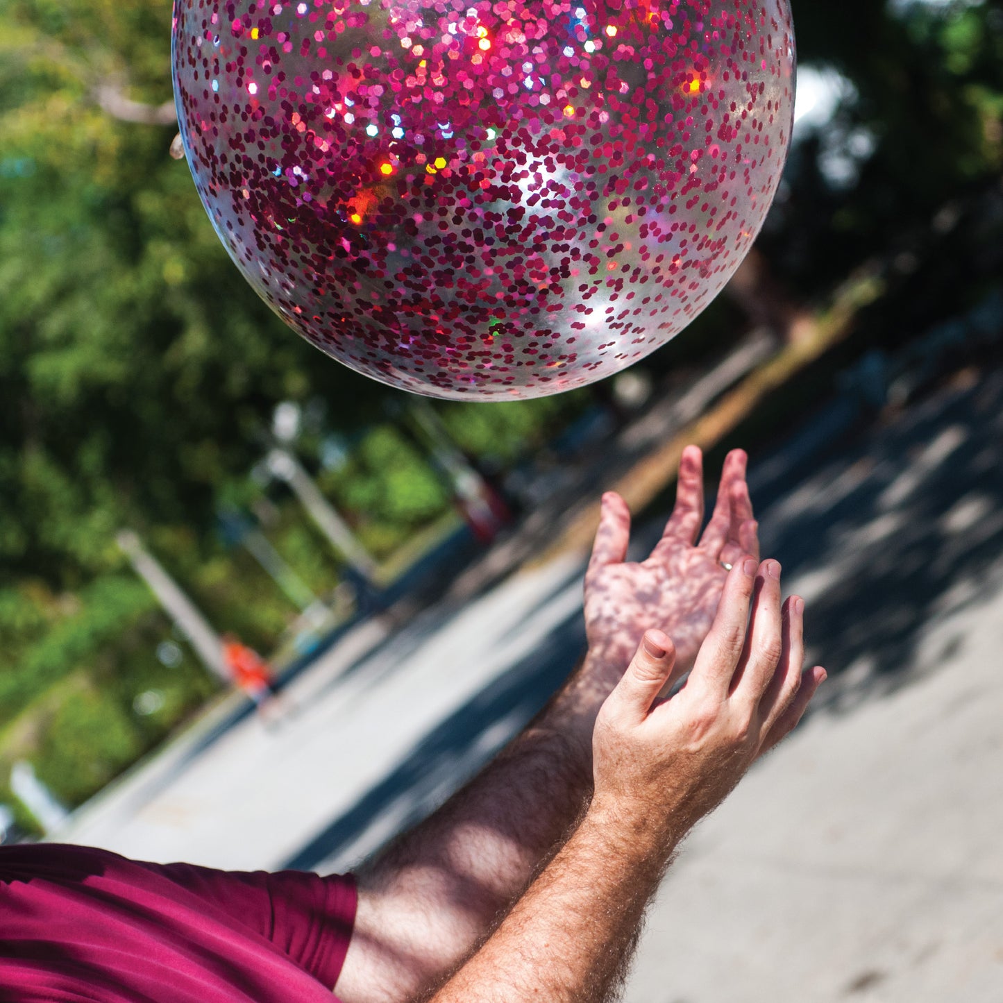 Big Air Jumbo Glitter Punch Ball