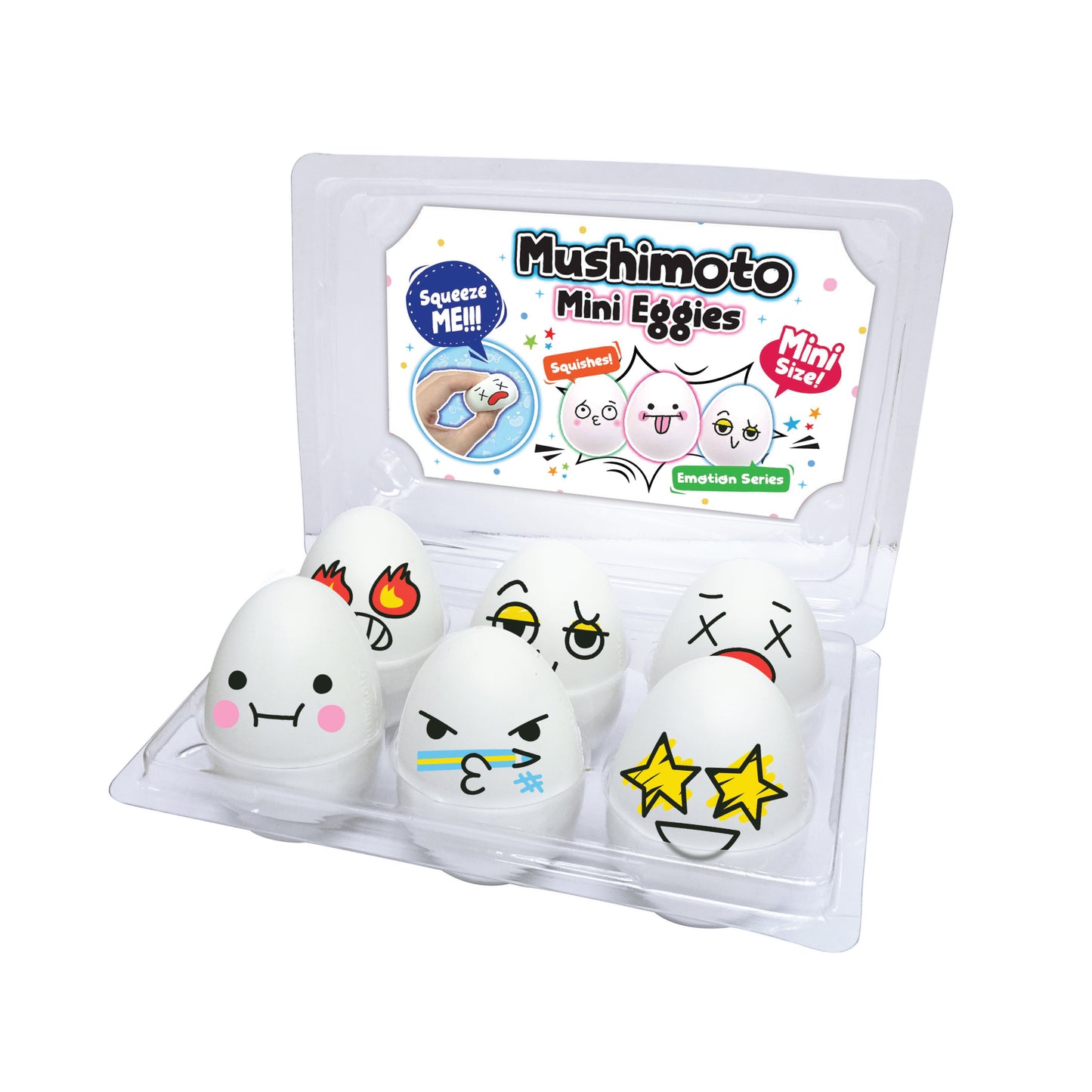 Mushimoto Squishy Mini Eggie - 6 Units/Pack