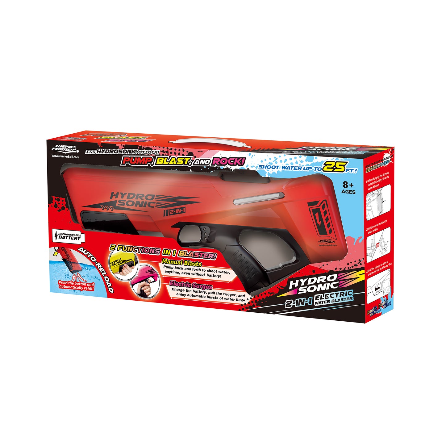 HydroSonic 2-in-1 Electric Water Blaster