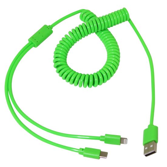 Flash Curly Cord USB Charger