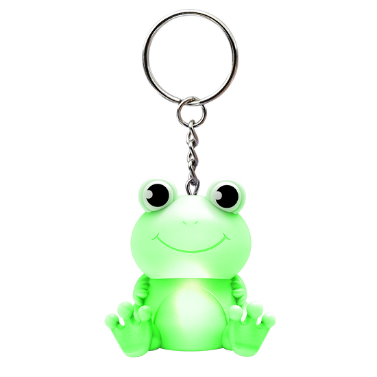 LED Flashing Froggy Keychain