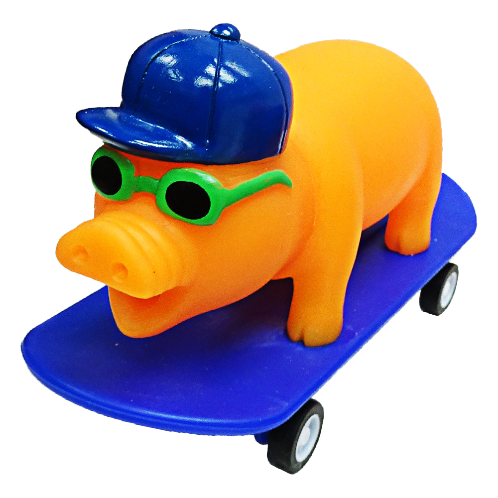 Load image into Gallery viewer, Squeeze Me Skate Piggie - Mini
