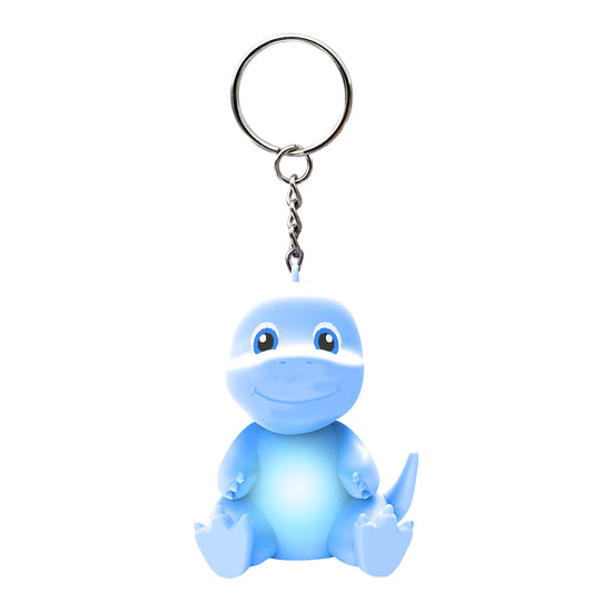 Load image into Gallery viewer, LED Flashing Dino Keychain
